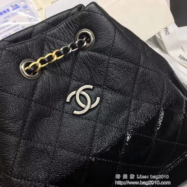 香奈兒CHANEL 94485 2018最新鹿皮漸變漆皮鏈條背包 正品開模 比拼專櫃 DSC1410